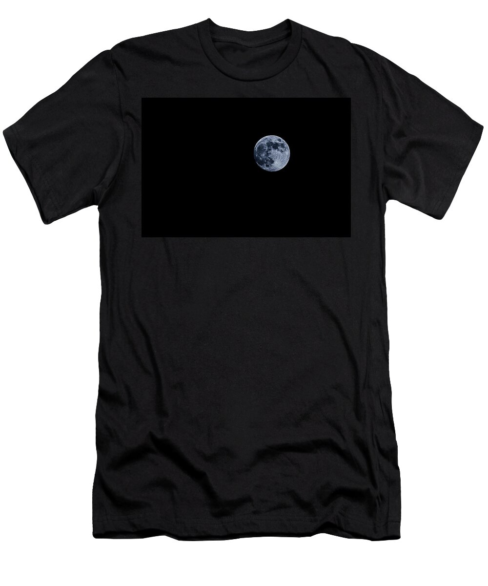 Full Moon T-Shirt featuring the photograph Full Moon by Rick Bartrand