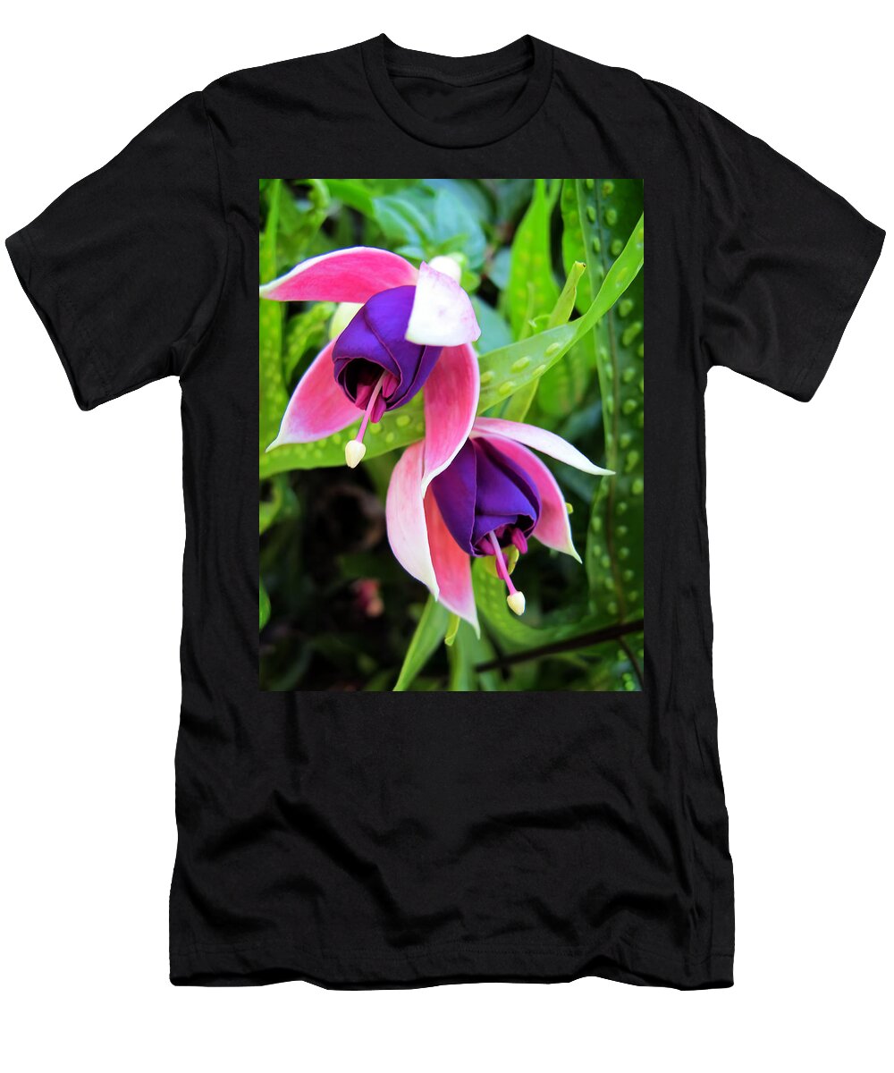 Purple T-Shirt featuring the photograph Fuschia 4 by Dawn Eshelman