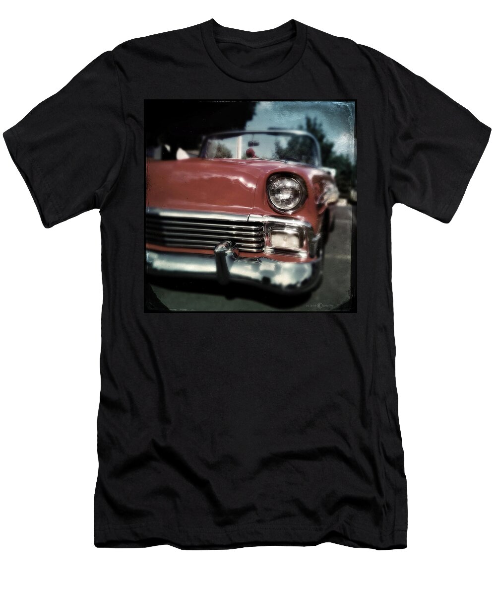 Classic T-Shirt featuring the photograph Fuzzy Dice Chevy by Tim Nyberg