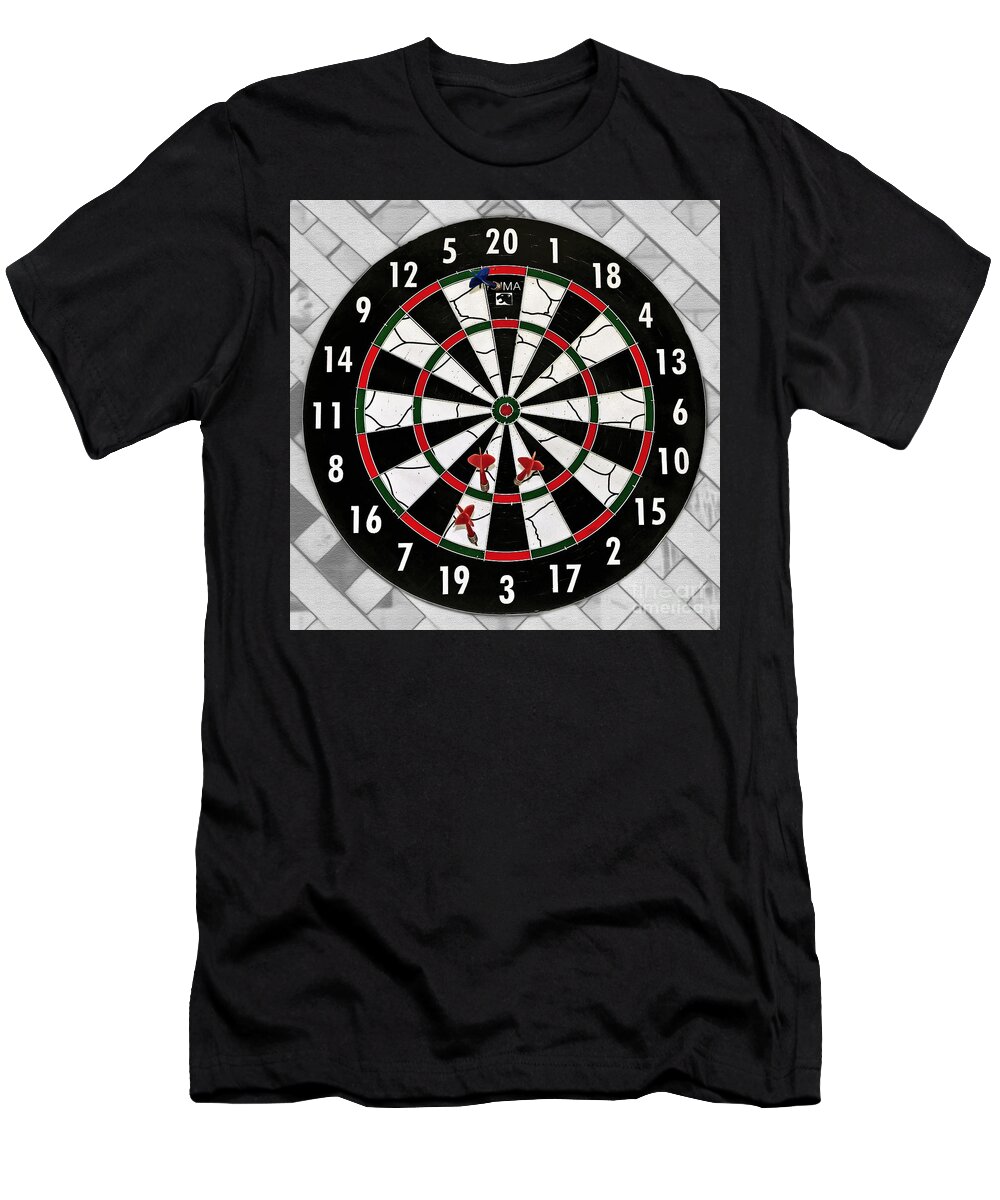 Photography T-Shirt featuring the photograph Game of Darts Anyone? by Kaye Menner