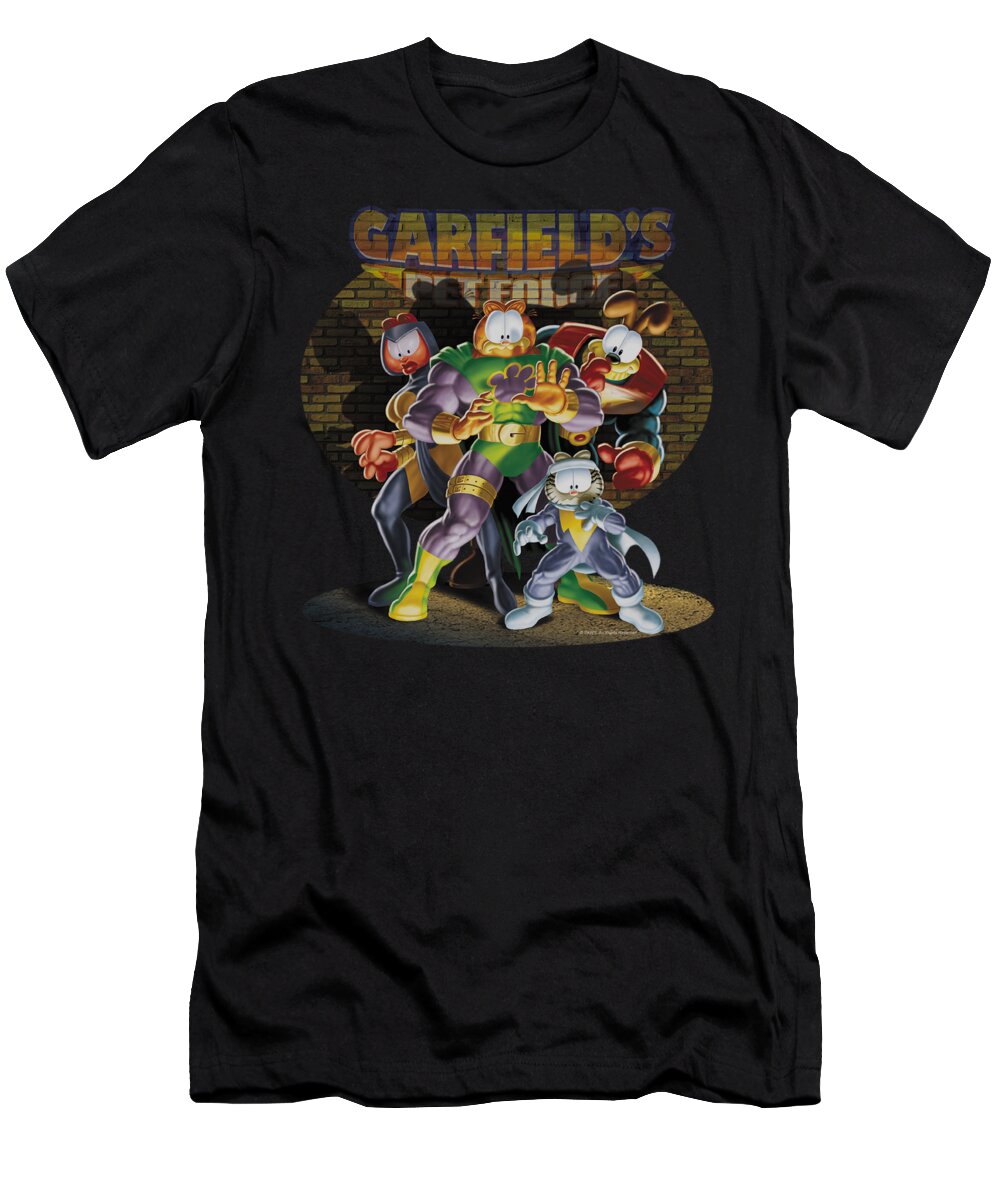 Garfield T-Shirt featuring the digital art Garfield - Spotlight by Brand A