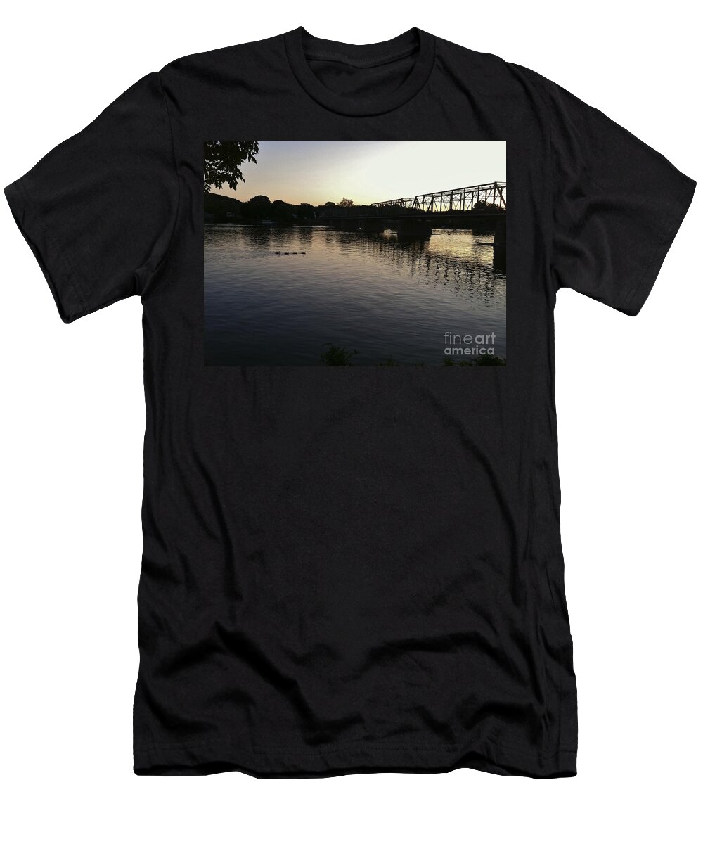 Birds T-Shirt featuring the photograph Geese Going Places by Christopher Plummer