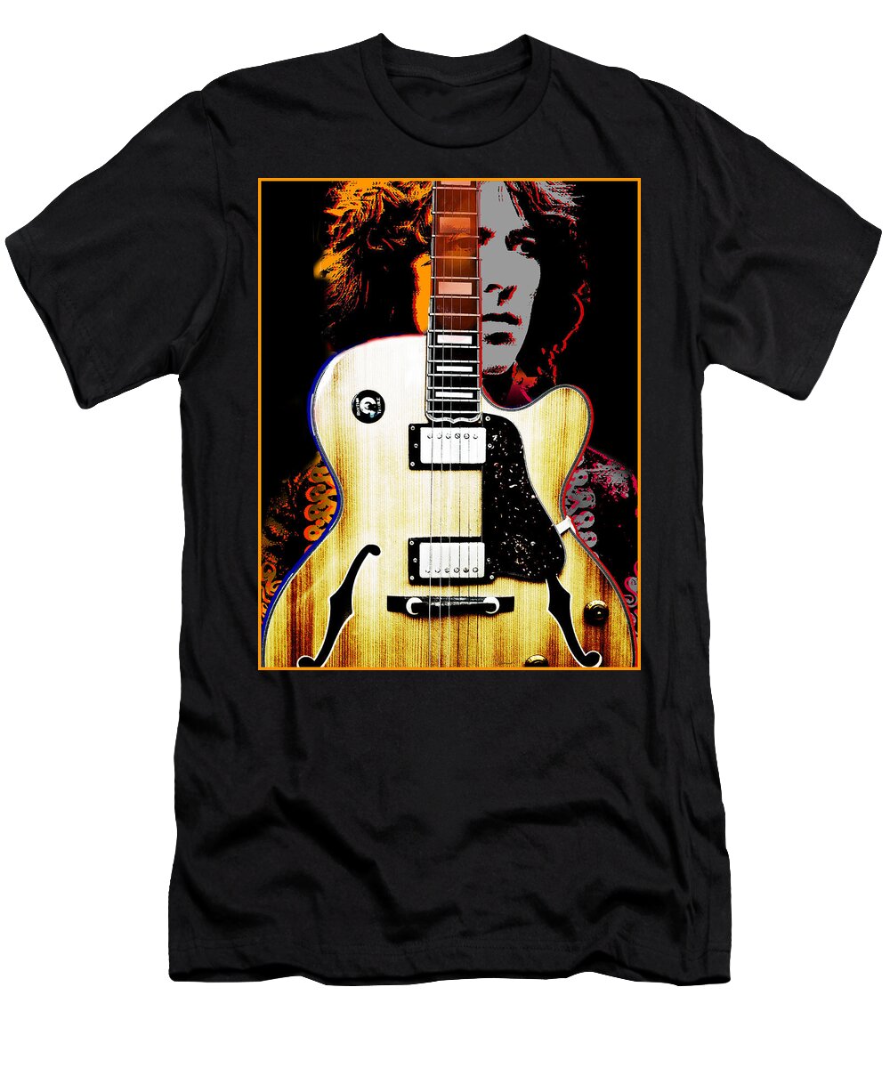 George Harrison T-Shirt featuring the digital art George Harrison by Larry Butterworth