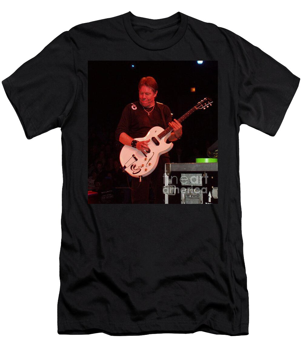 George Thorogood Performing T-Shirt featuring the photograph George Thorogood performing by John Telfer