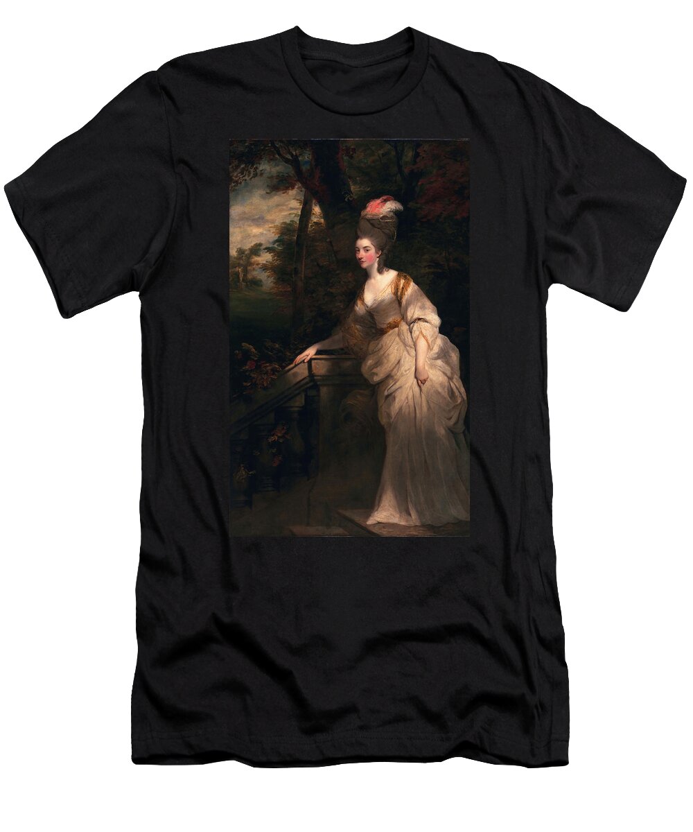 Female T-Shirt featuring the painting Georgiana Cavendish, Duchess by Joshua Reynolds