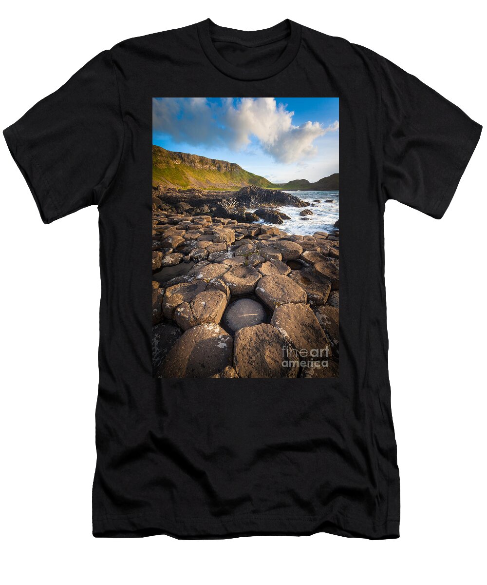 Europe T-Shirt featuring the photograph Giant's Causeway Circle of Stones by Inge Johnsson