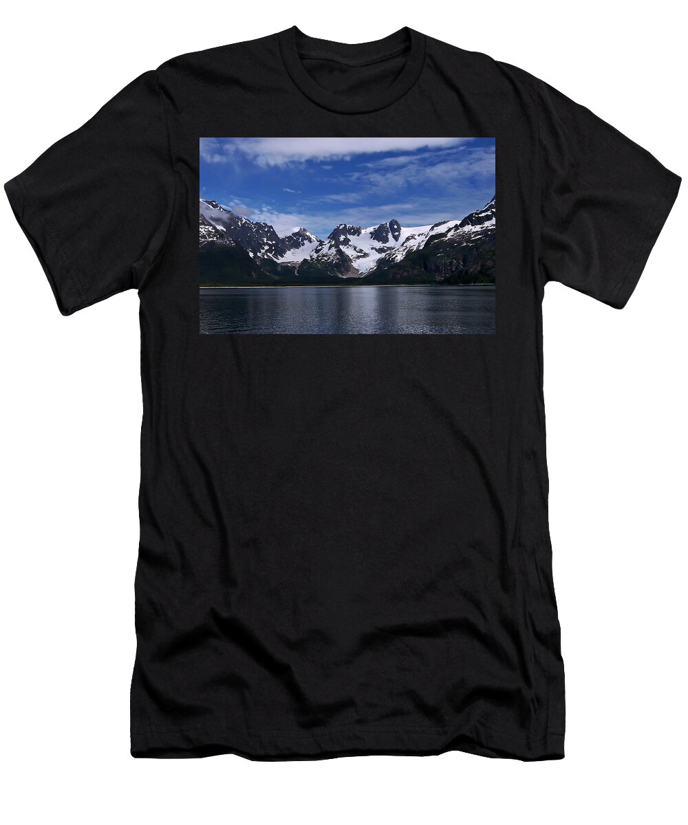 Alaska T-Shirt featuring the photograph Glacier View by Aimee L Maher ALM GALLERY