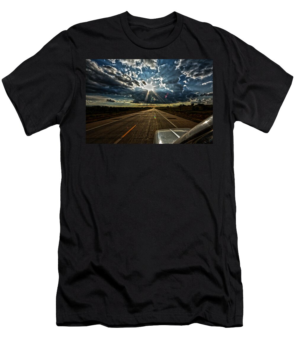 Sky T-Shirt featuring the photograph Going Home by Brian Duram