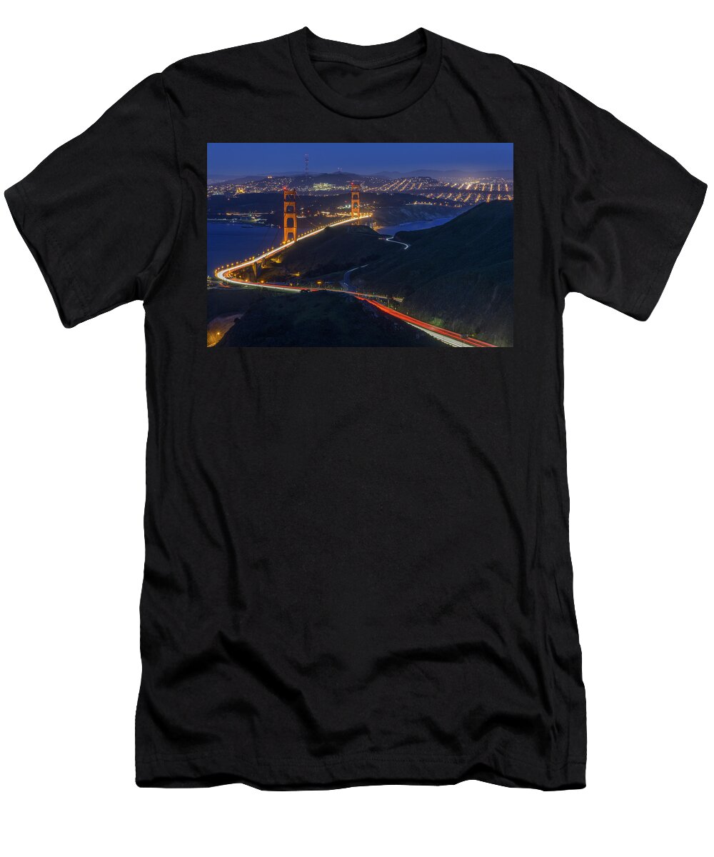 San Francisco T-Shirt featuring the photograph Golden Glow by Rick Berk