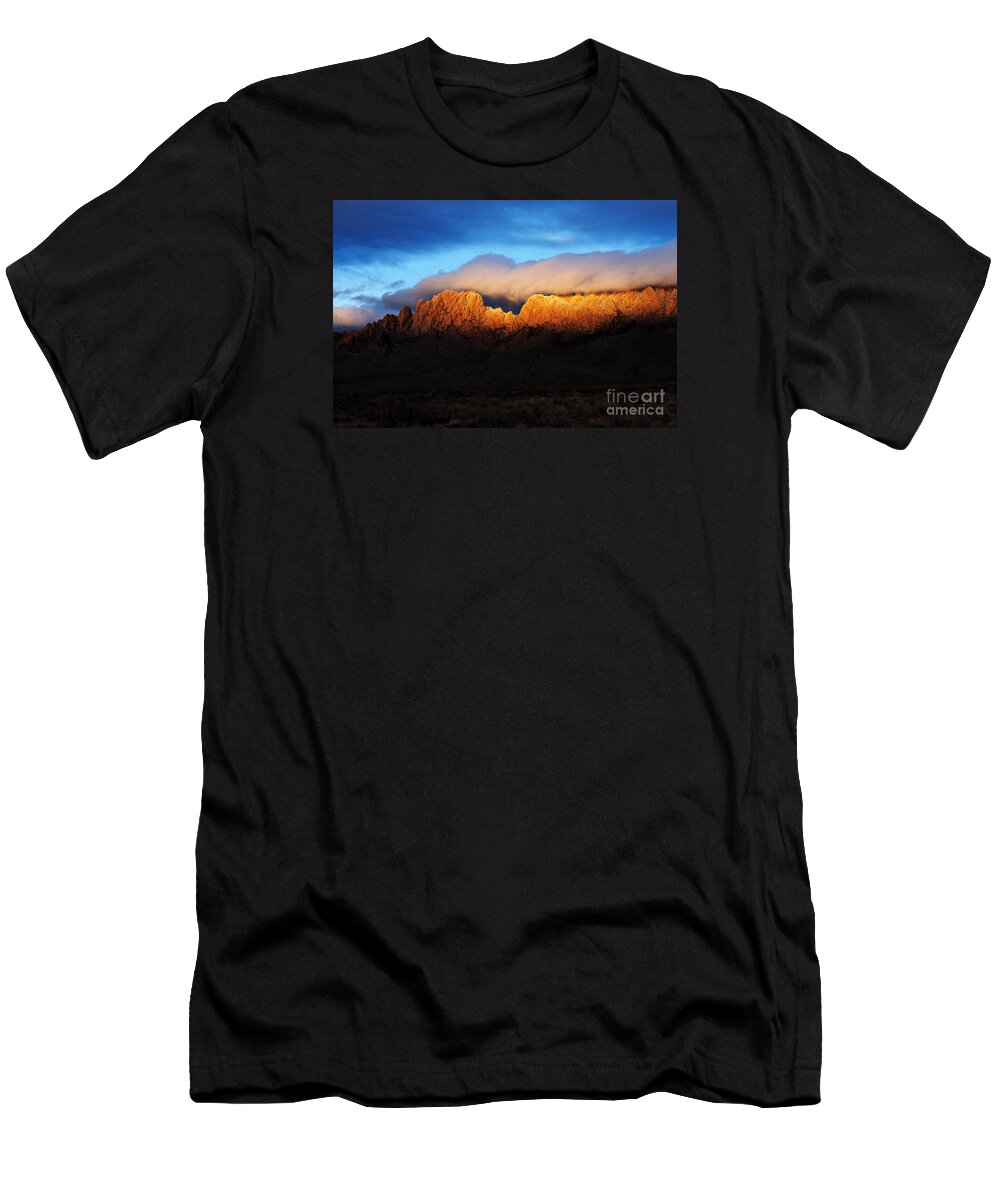 Las Cruces T-Shirt featuring the photograph Golden Light by Vivian Christopher
