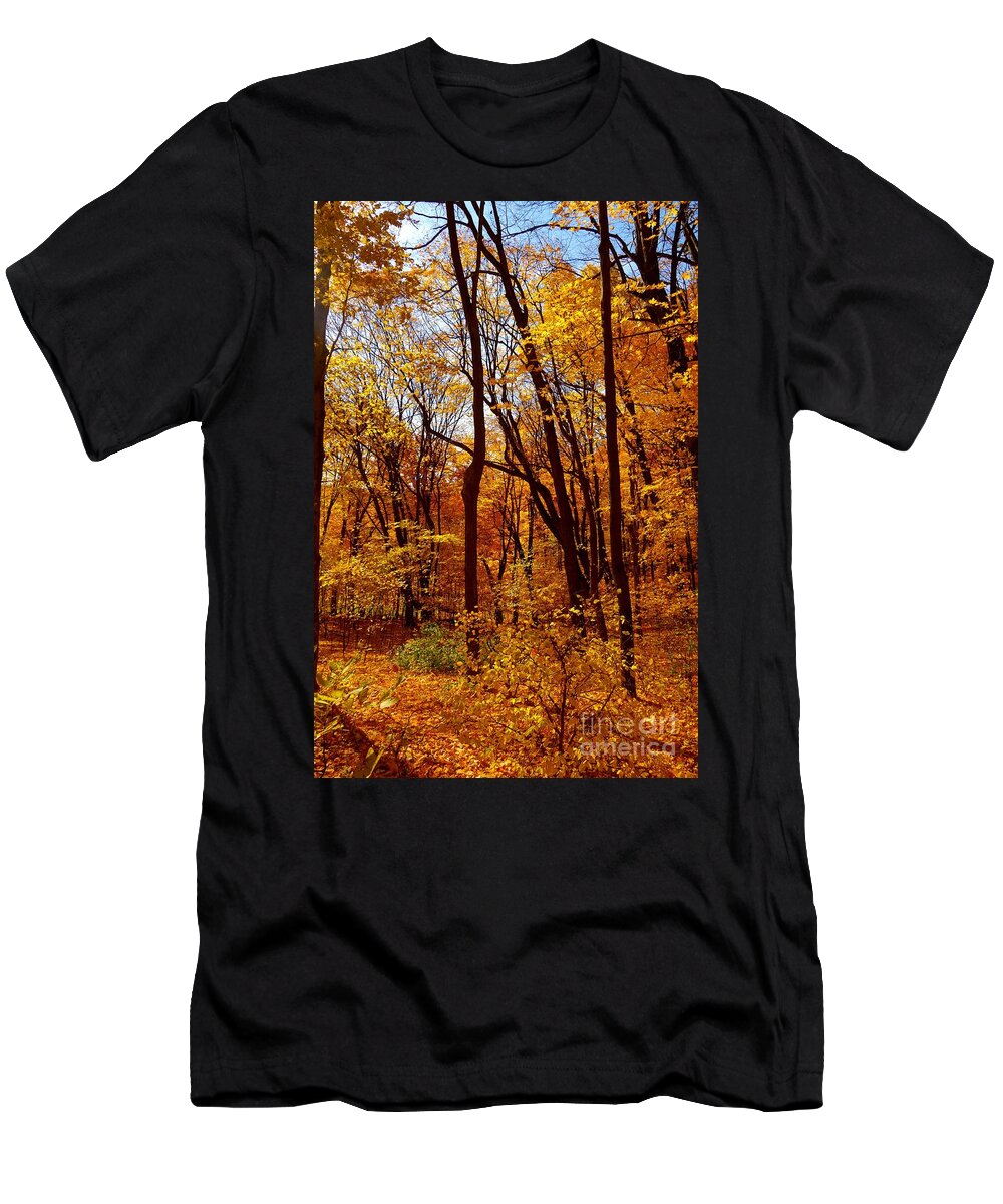 Tree T-Shirt featuring the photograph Golden Splendor by Jacqueline Athmann