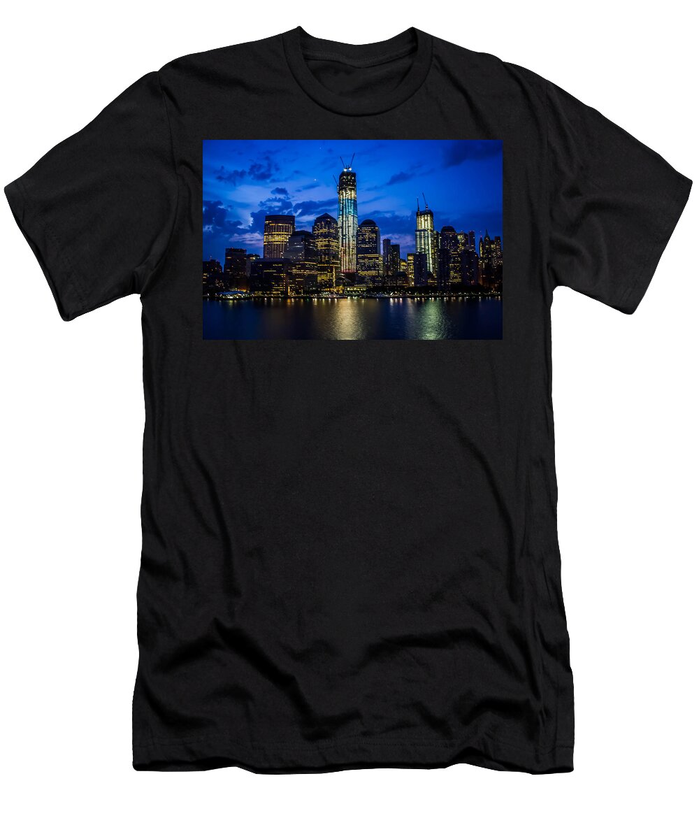 New York City T-Shirt featuring the photograph Good Night, New York by Sara Frank
