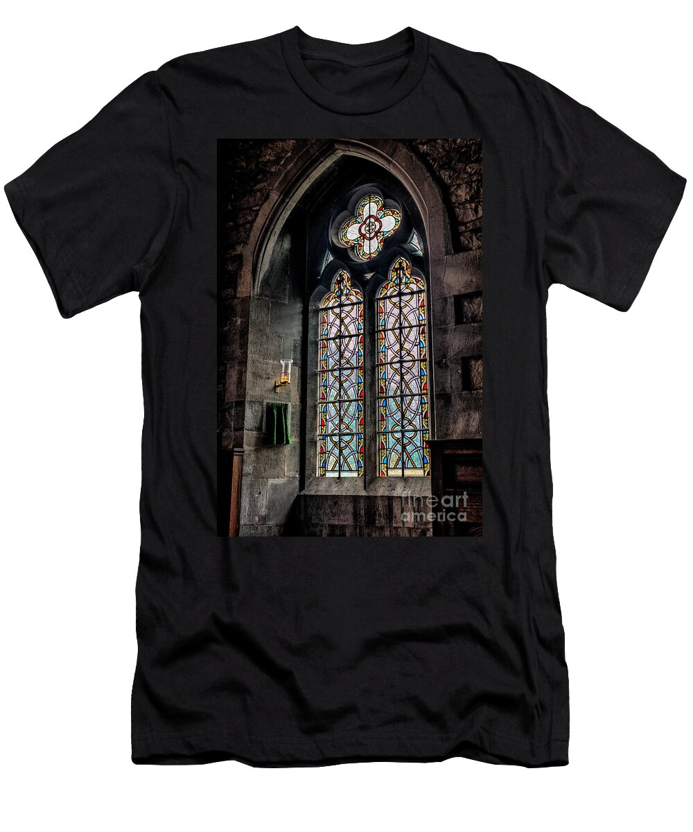 Gothic Window T-Shirt featuring the photograph Gothic Window by Adrian Evans