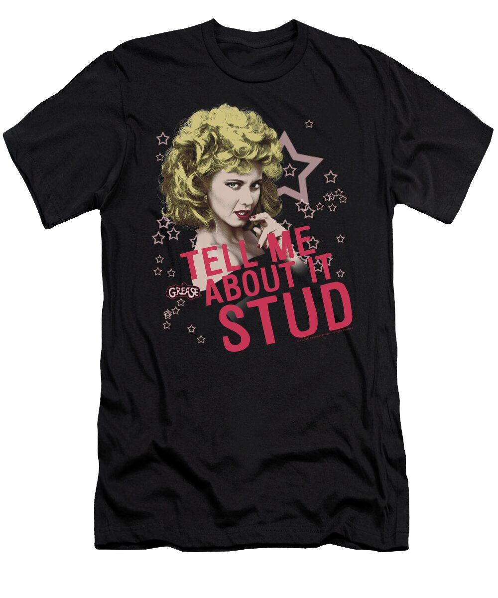  T-Shirt featuring the digital art Grease - Tell Me About It Stud by Brand A