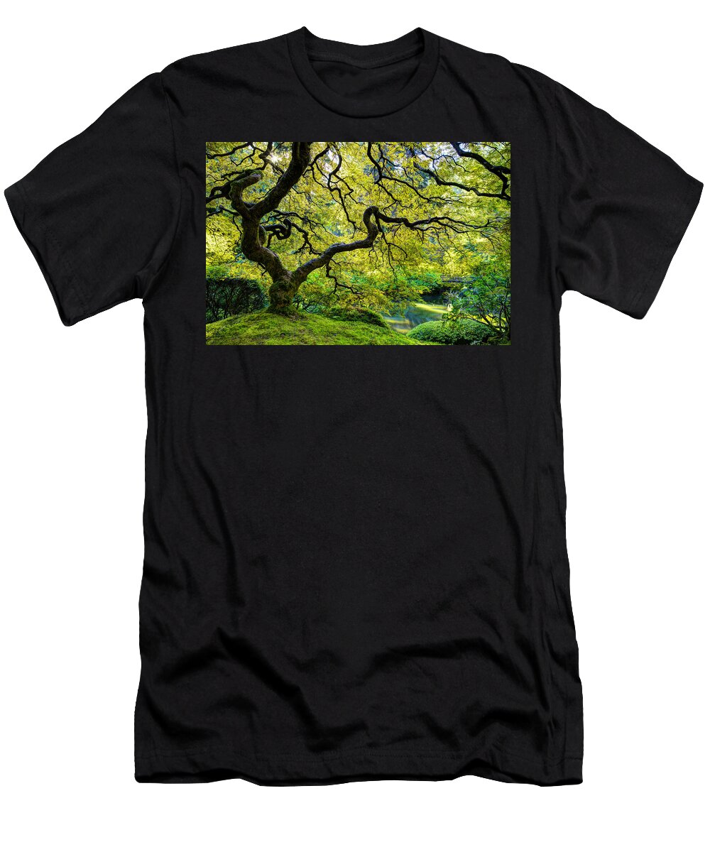 Maple T-Shirt featuring the photograph Green by Dustin LeFevre