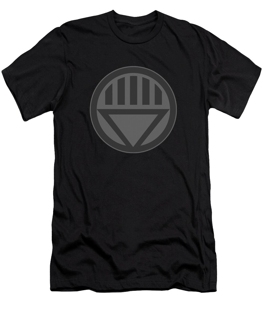  T-Shirt featuring the digital art Green Lantern - Black Symbol by Brand A