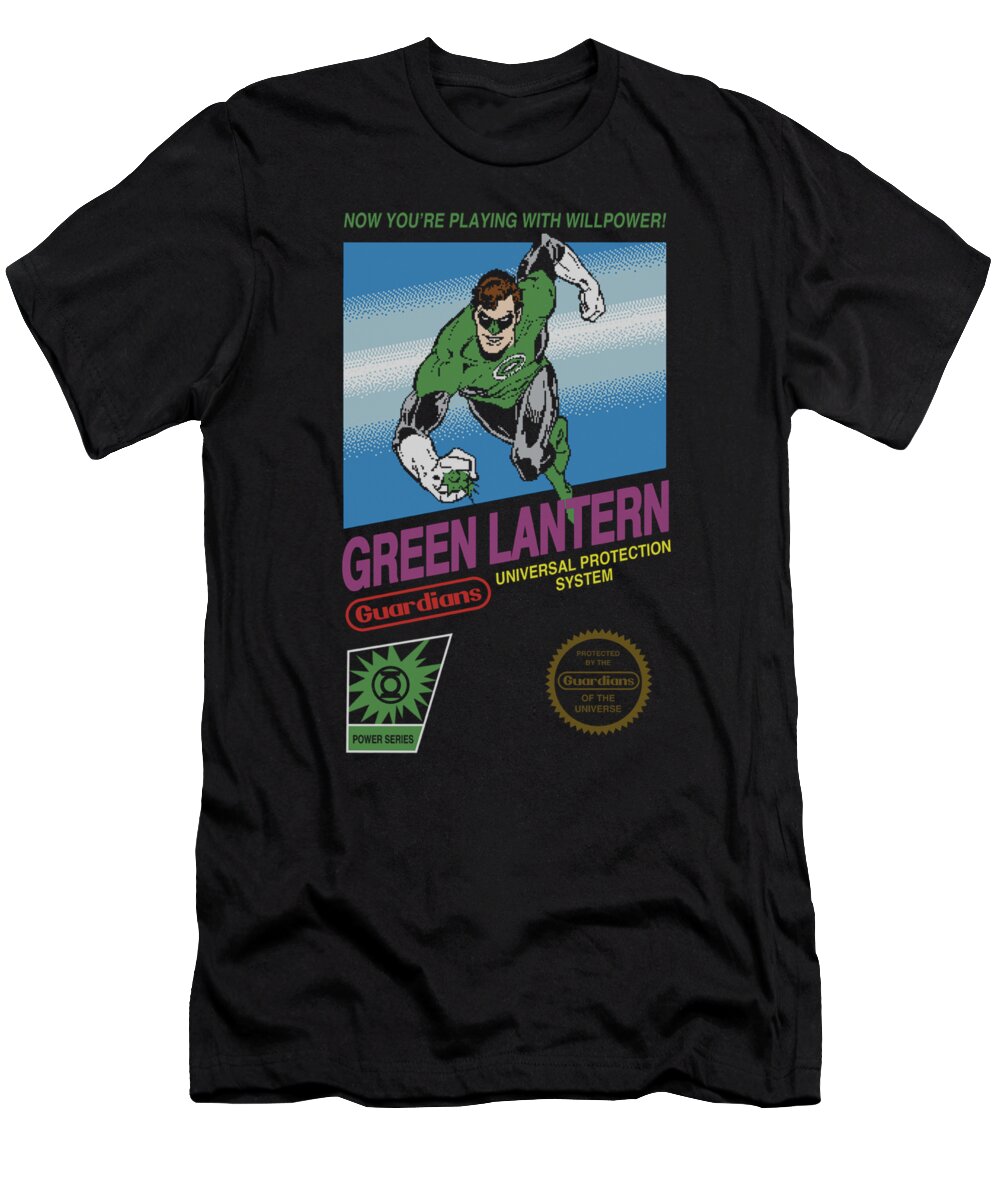 Green Lantern T-Shirt featuring the digital art Green Lantern - Box Art by Brand A