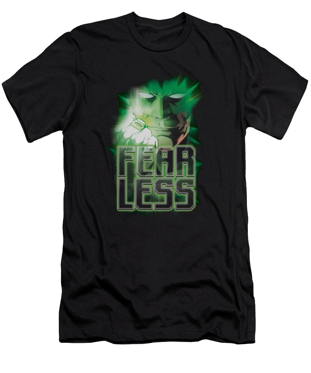Green Lantern T-Shirt featuring the digital art Green Lantern - Fearless by Brand A
