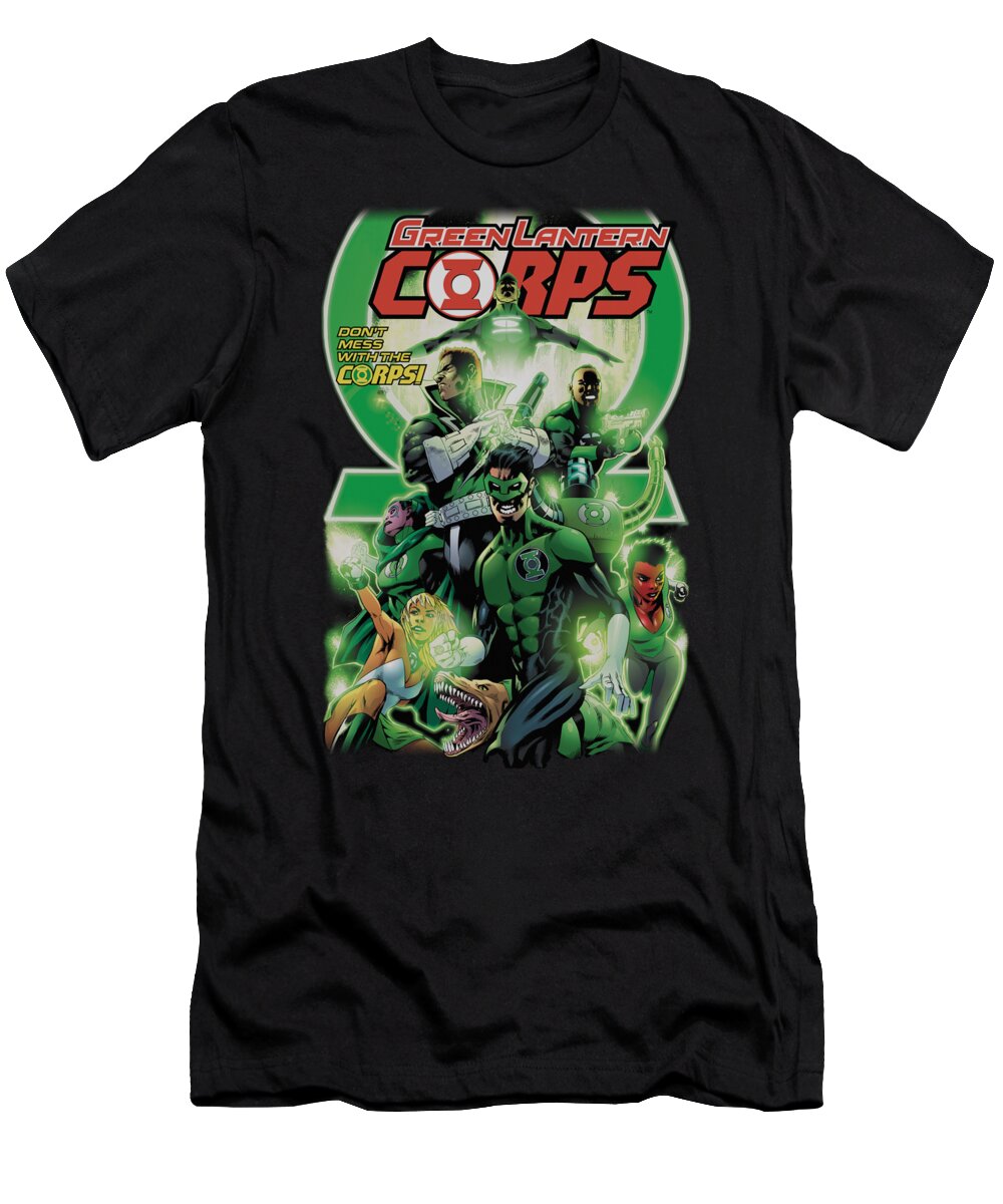 T-Shirt featuring the digital art Green Lantern - Gl Corps #25 Cover by Brand A