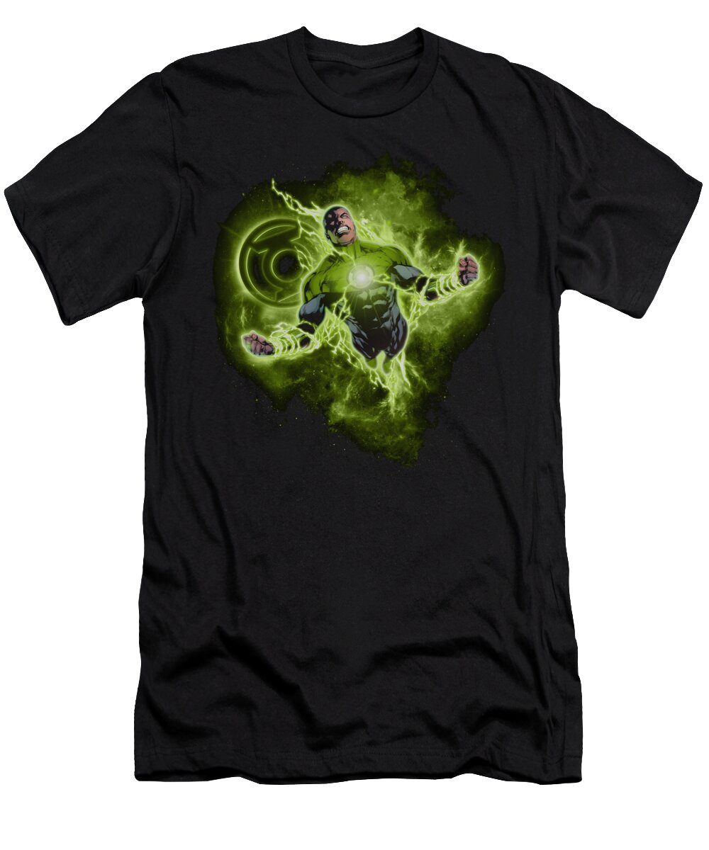Green Lantern T-Shirt featuring the digital art Green Lantern - Lantern Nebula by Brand A