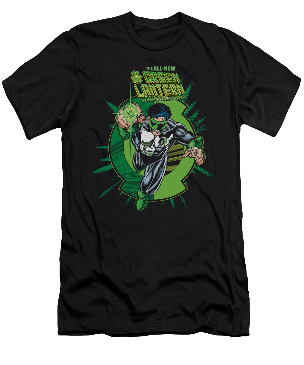  T-Shirt featuring the digital art Green Lantern - Rayner Cover by Brand A