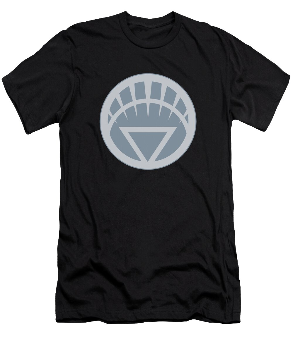  T-Shirt featuring the digital art Green Lantern - White Symbol by Brand A