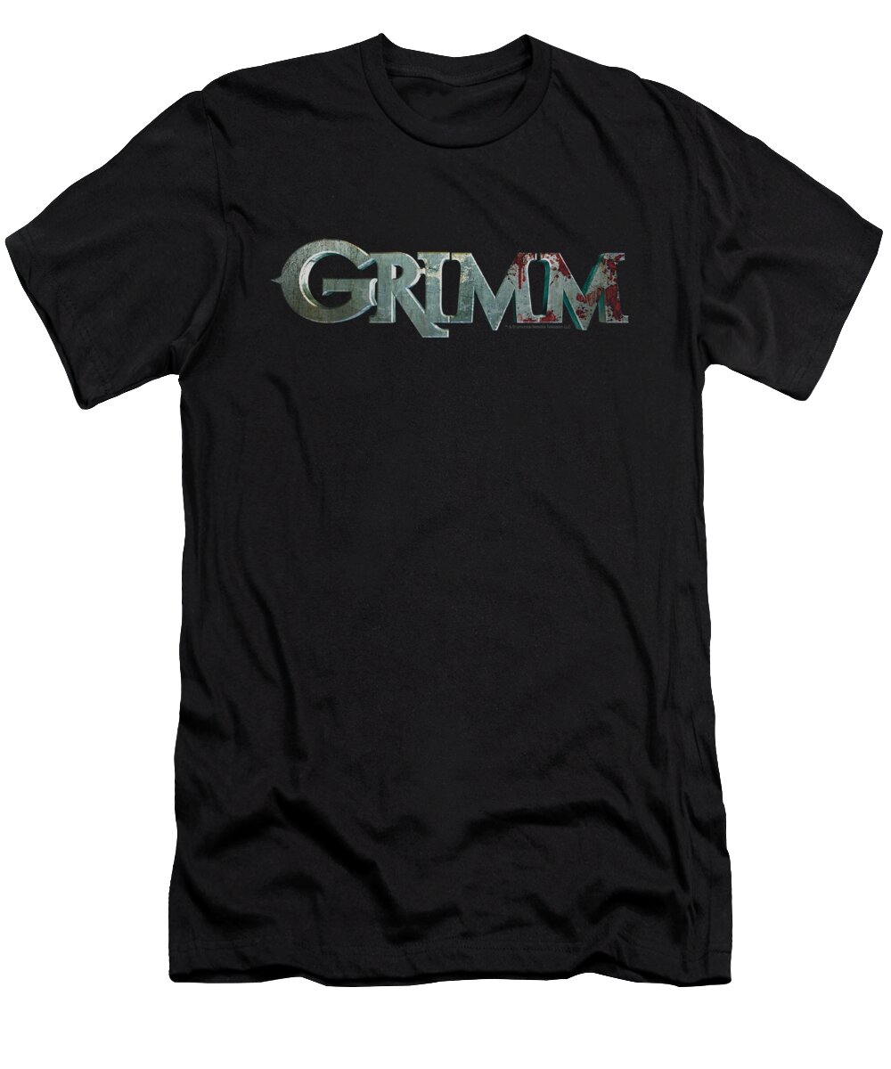 Grimm T-Shirt featuring the digital art Grimm - Bloody Logo by Brand A