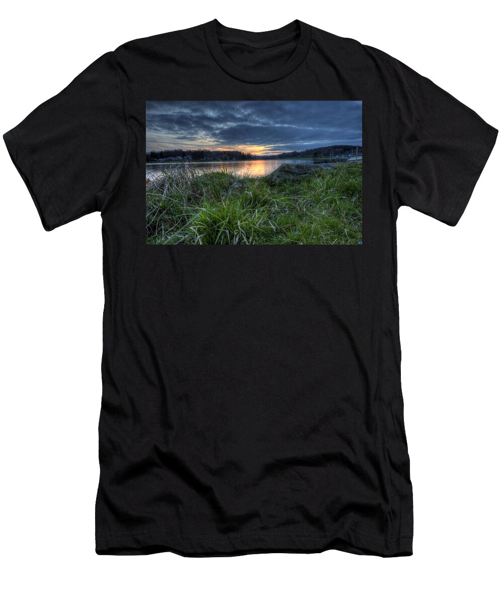 Sunset T-Shirt featuring the photograph Guilford Sunset by David Dufresne