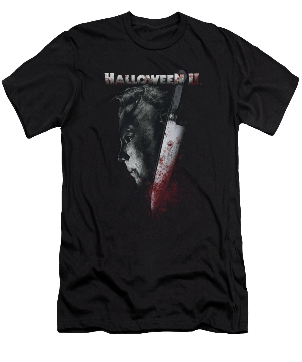 Halloween 2 T-Shirt featuring the digital art Halloween II - Cold Gaze by Brand A