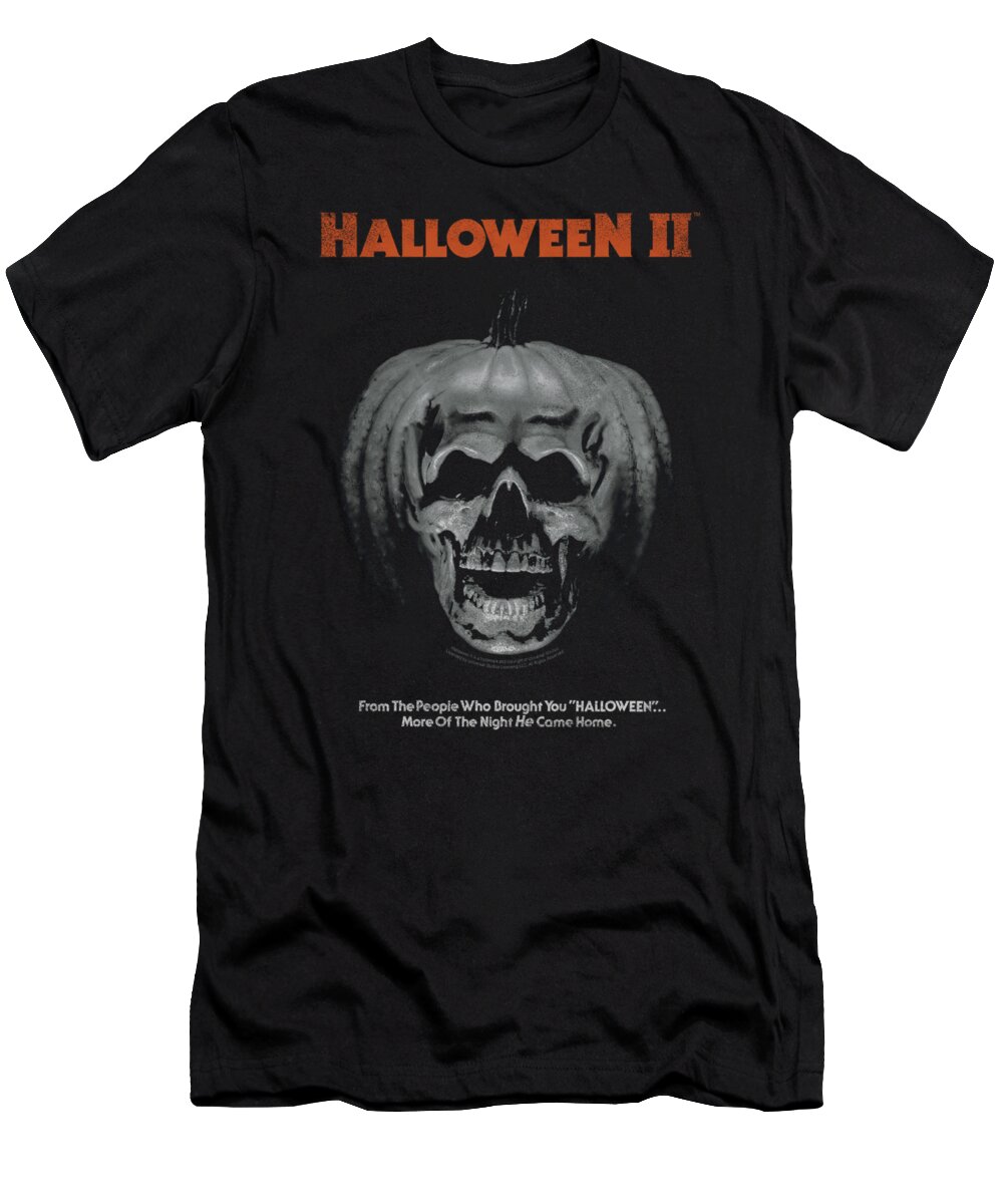 Halloween 2 T-Shirt featuring the digital art Halloween II - Pumpkin Poster by Brand A