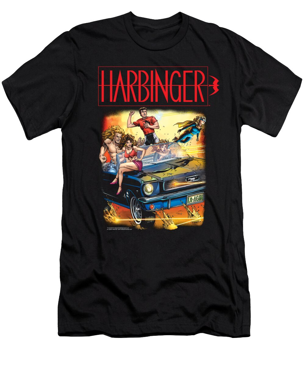  T-Shirt featuring the digital art Harbinger - Vintage Harbinger by Brand A