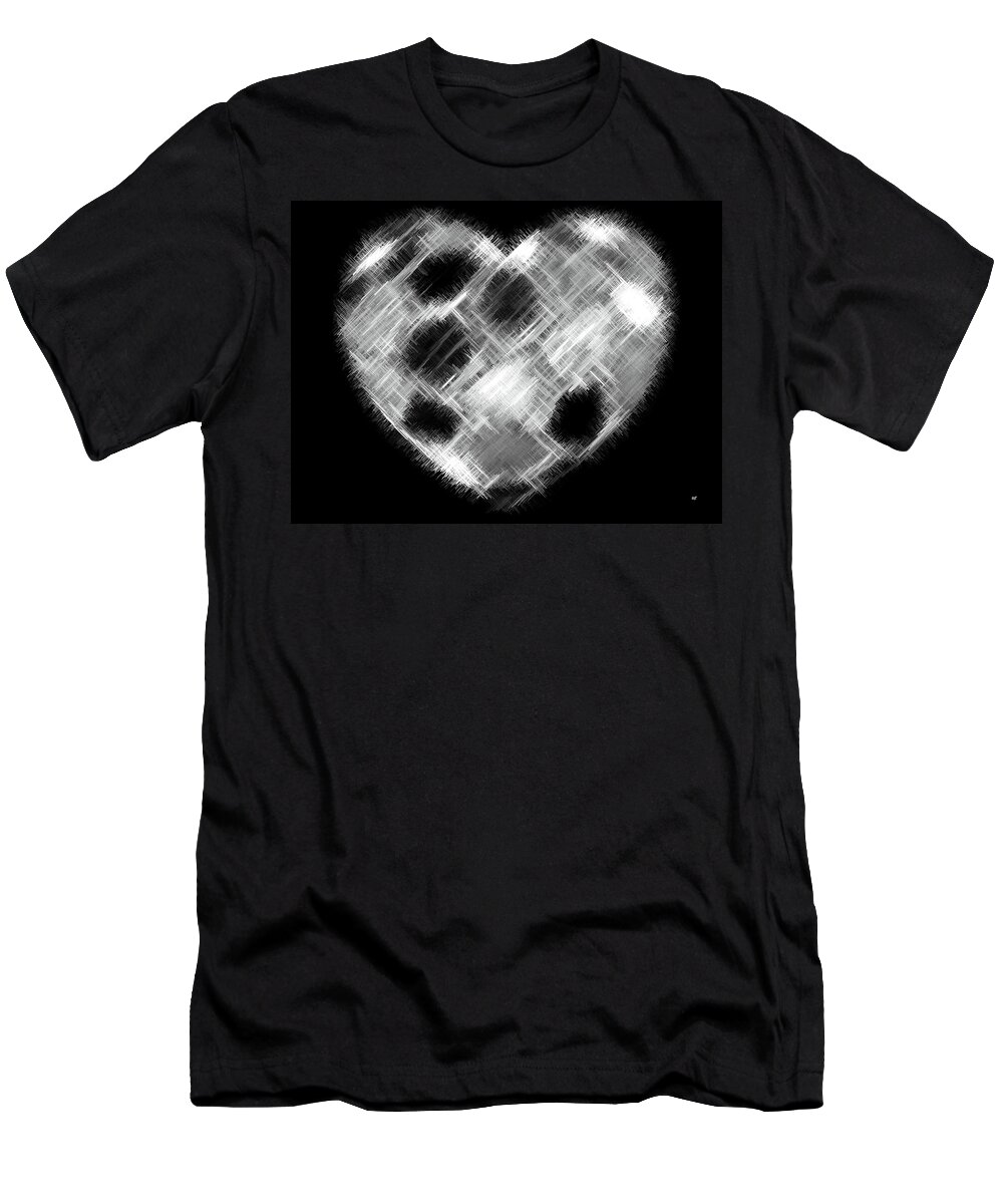 Heart T-Shirt featuring the digital art Heartline 10 by Will Borden