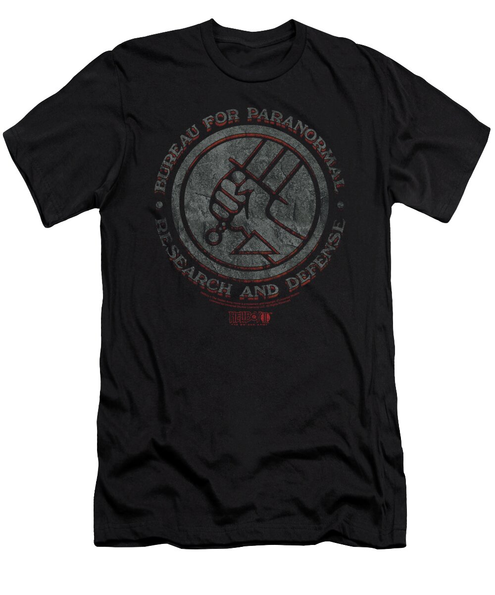 Hellboy Ii T-Shirt featuring the digital art Hellboy II - Bprd Stone by Brand A