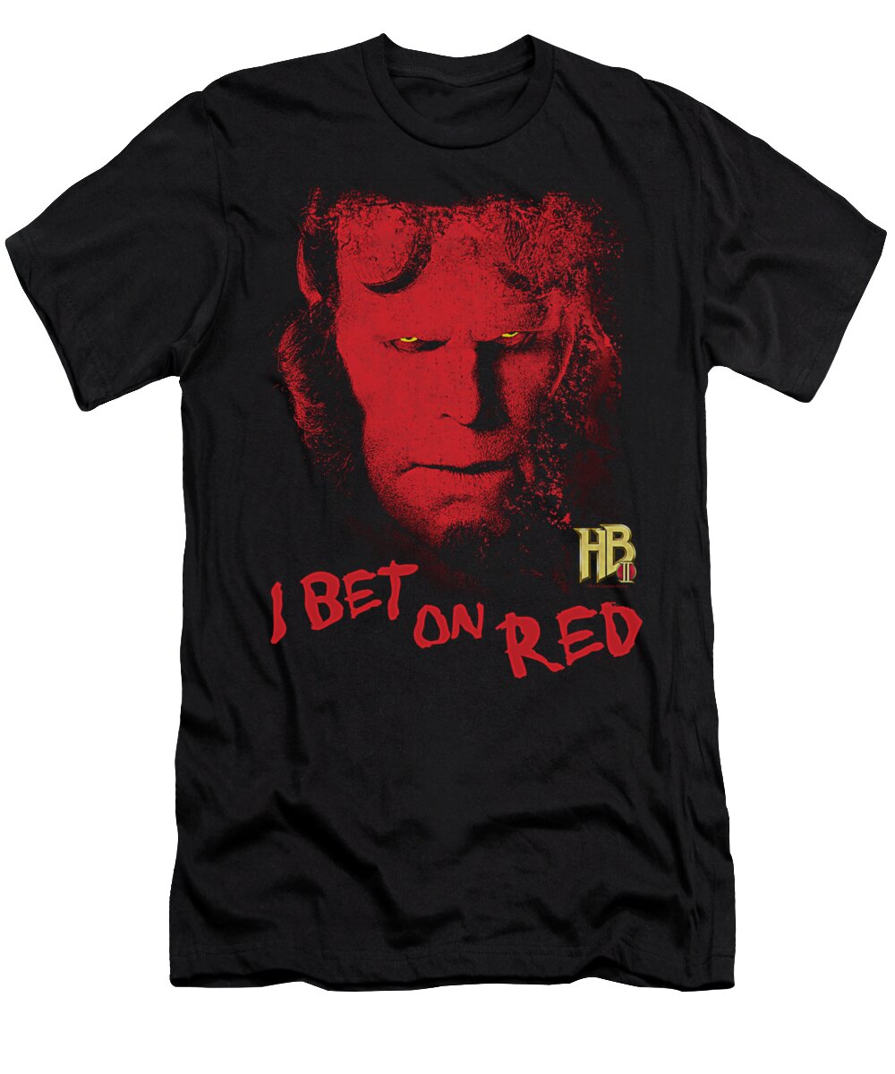 Hellboy Ii T-Shirt featuring the digital art Hellboy II - I Bet On Red by Brand A