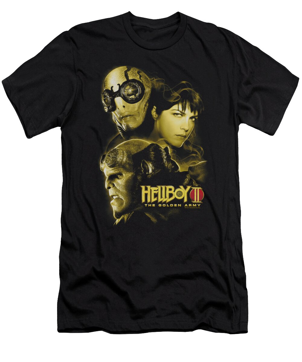 Hellboy Ii T-Shirt featuring the digital art Hellboy II - Ungodly Creatures by Brand A
