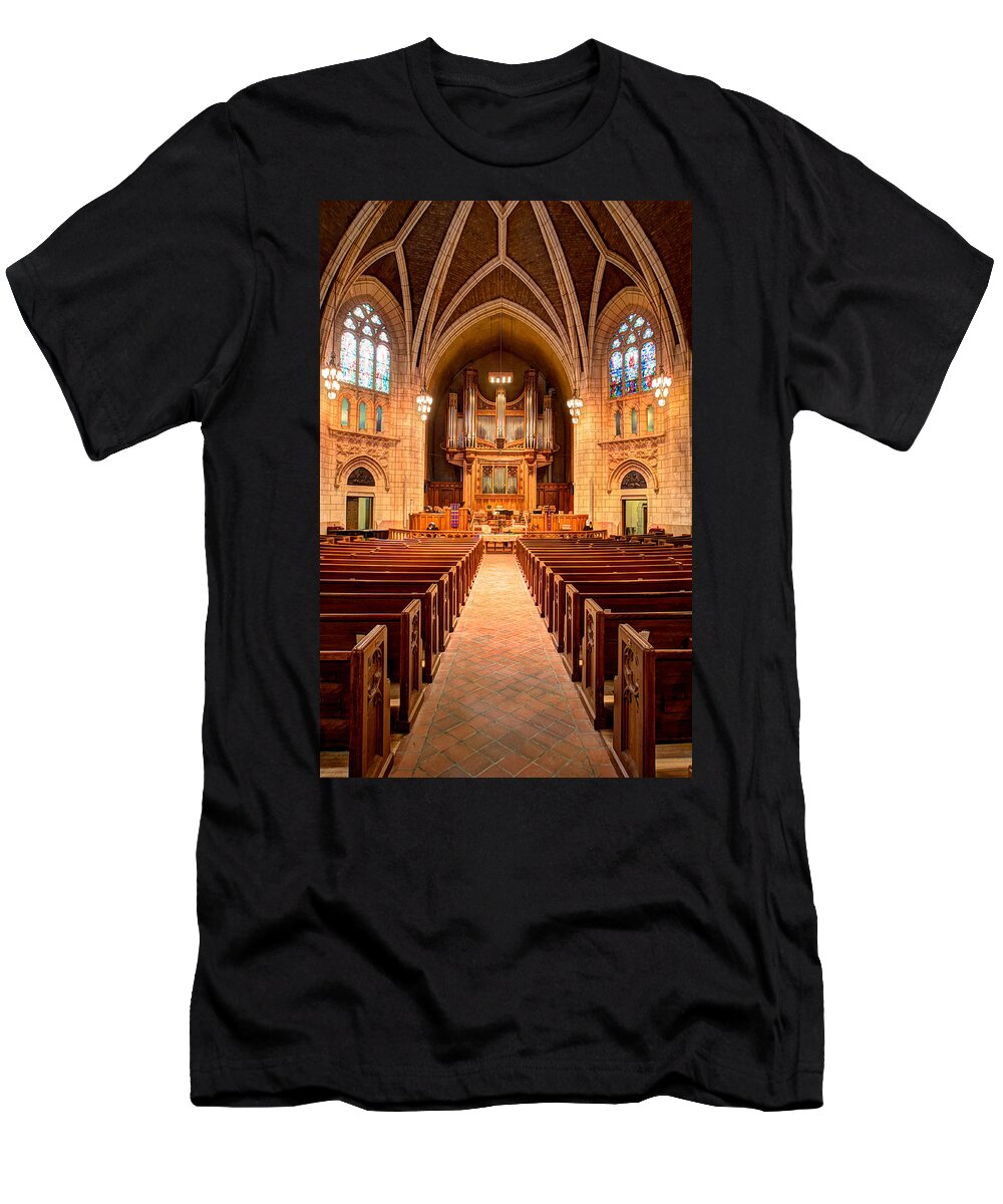 Mn Church T-Shirt featuring the photograph Hennepin Avenue Methodist Church by Amanda Stadther