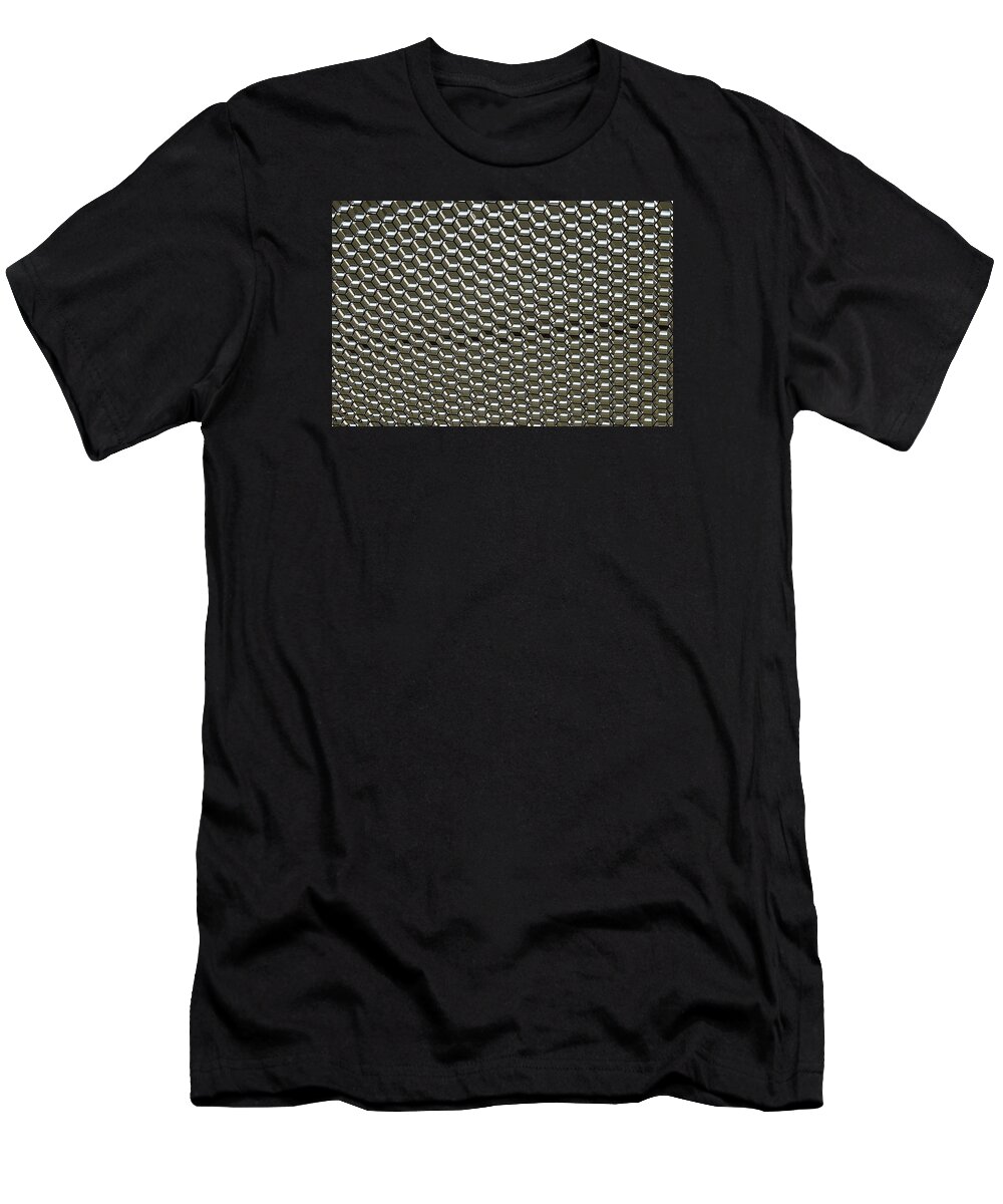 Linda Brody T-Shirt featuring the photograph Hexagon Ceiling Panel by Linda Brody