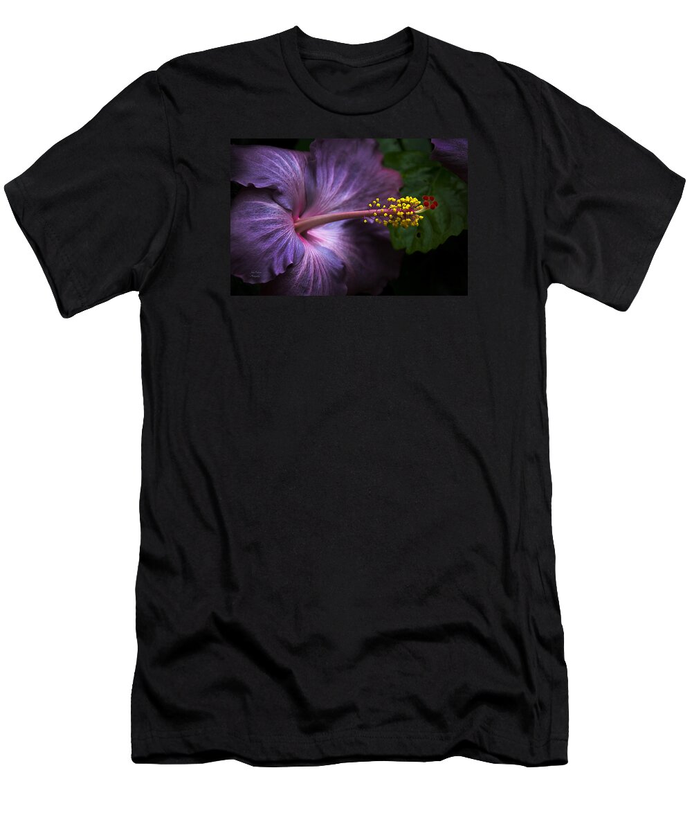 Bloom T-Shirt featuring the photograph Hibiscus Bloom in Lavender by Julie Palencia