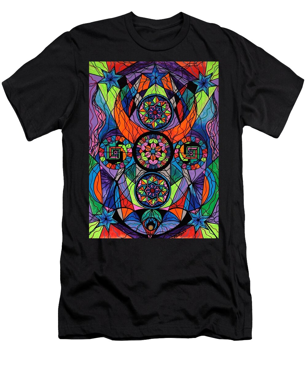 Higher Purpose T-Shirt featuring the painting Higher Purpose by Teal Eye Print Store