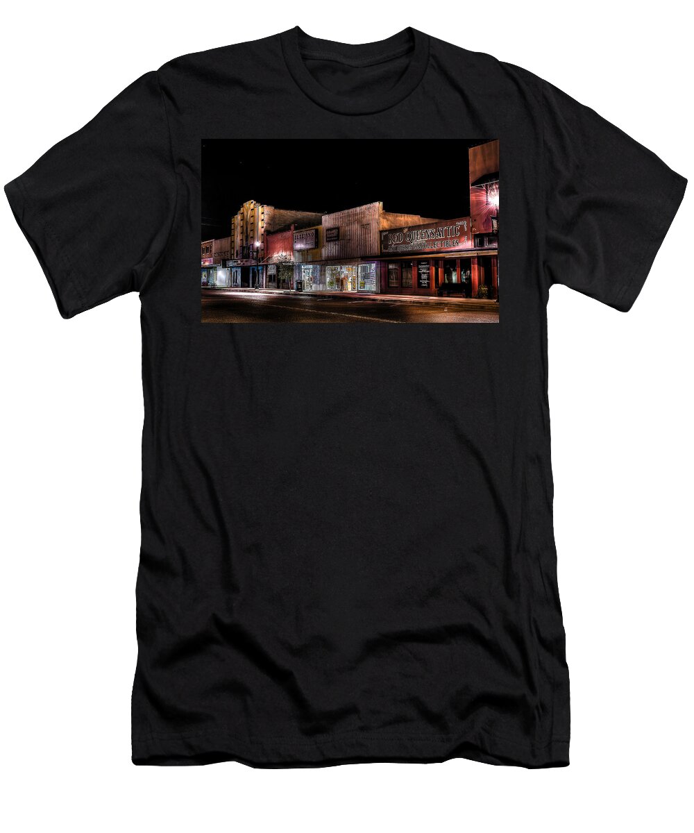 Rosenberg T-Shirt featuring the photograph Historic Downtown Rosenberg by David Morefield