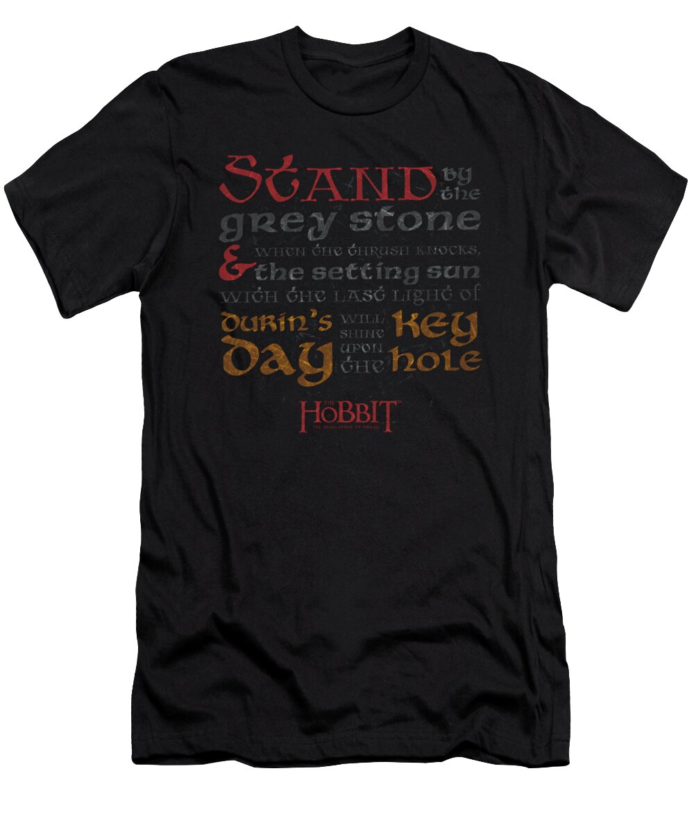 The Hobbit T-Shirt featuring the digital art Hobbit - Keyhole by Brand A