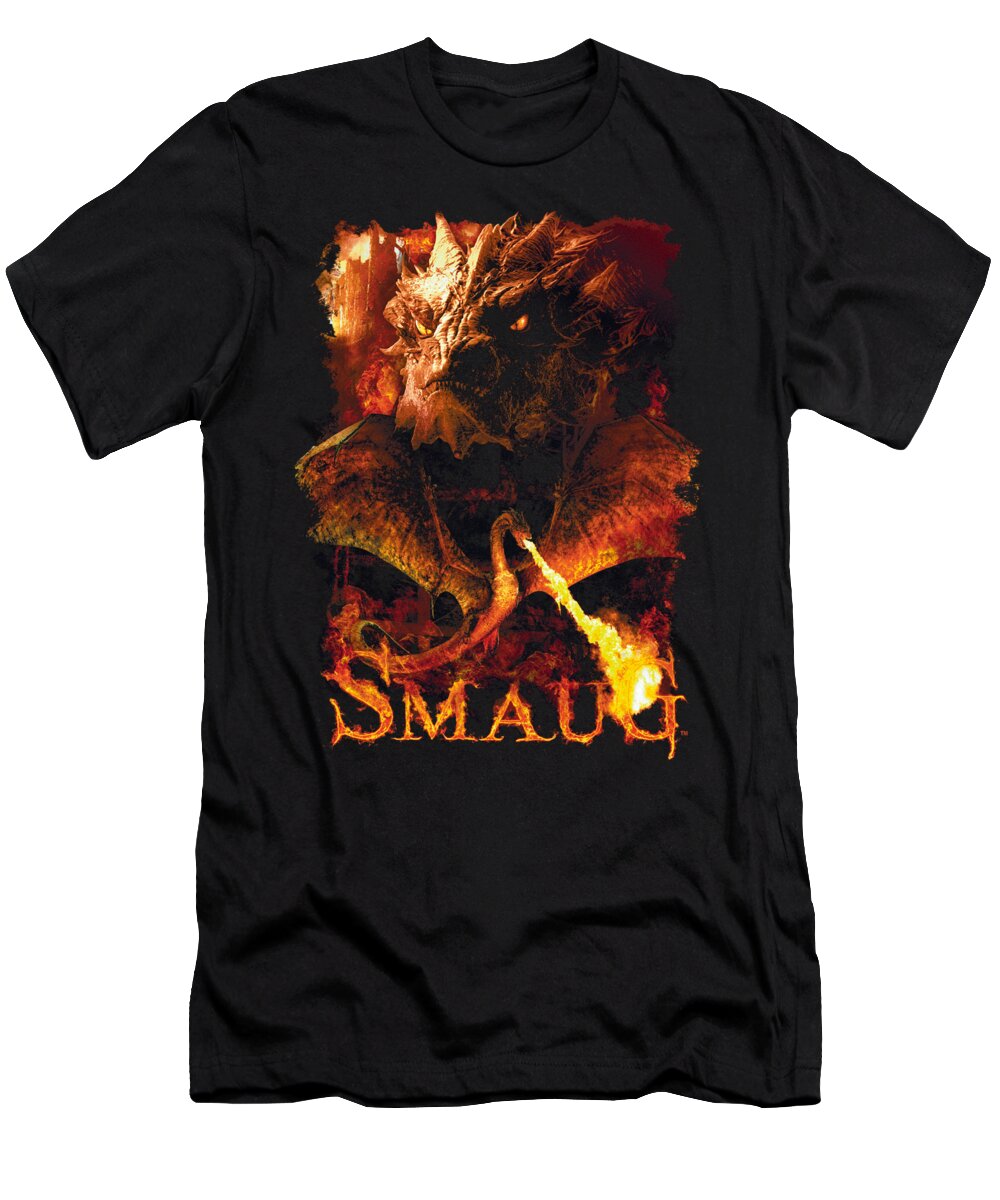  T-Shirt featuring the digital art Hobbit - Smolder by Brand A