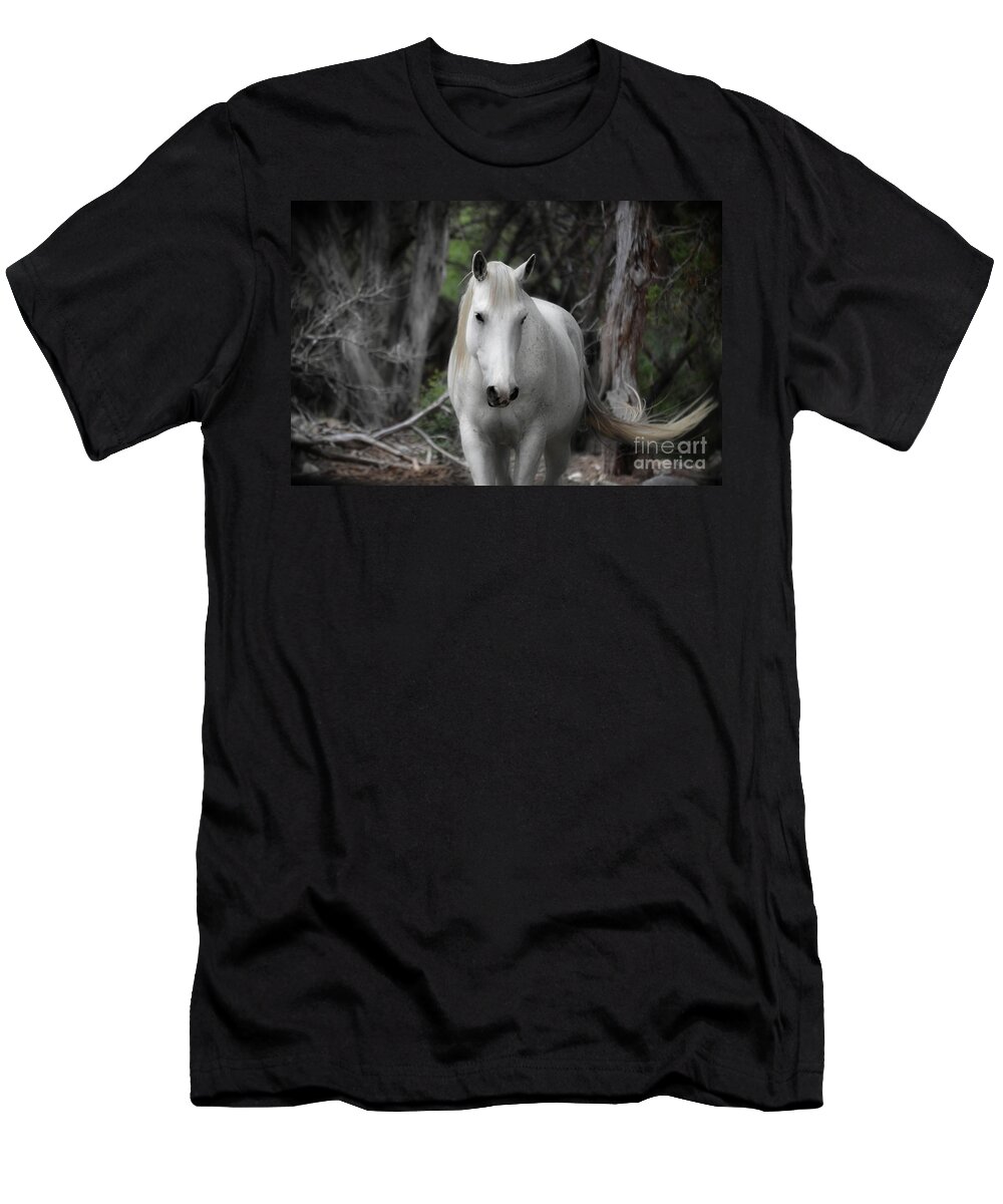Horse T-Shirt featuring the photograph Horse With No Name by Peggy Franz
