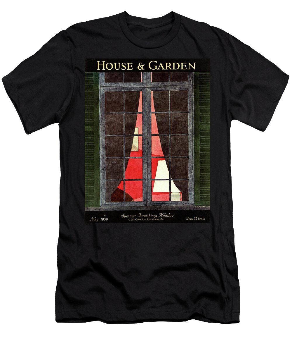 House And Garden T-Shirt featuring the photograph House And Garden Summer Furnishings Number Cover by Andre E. Marty