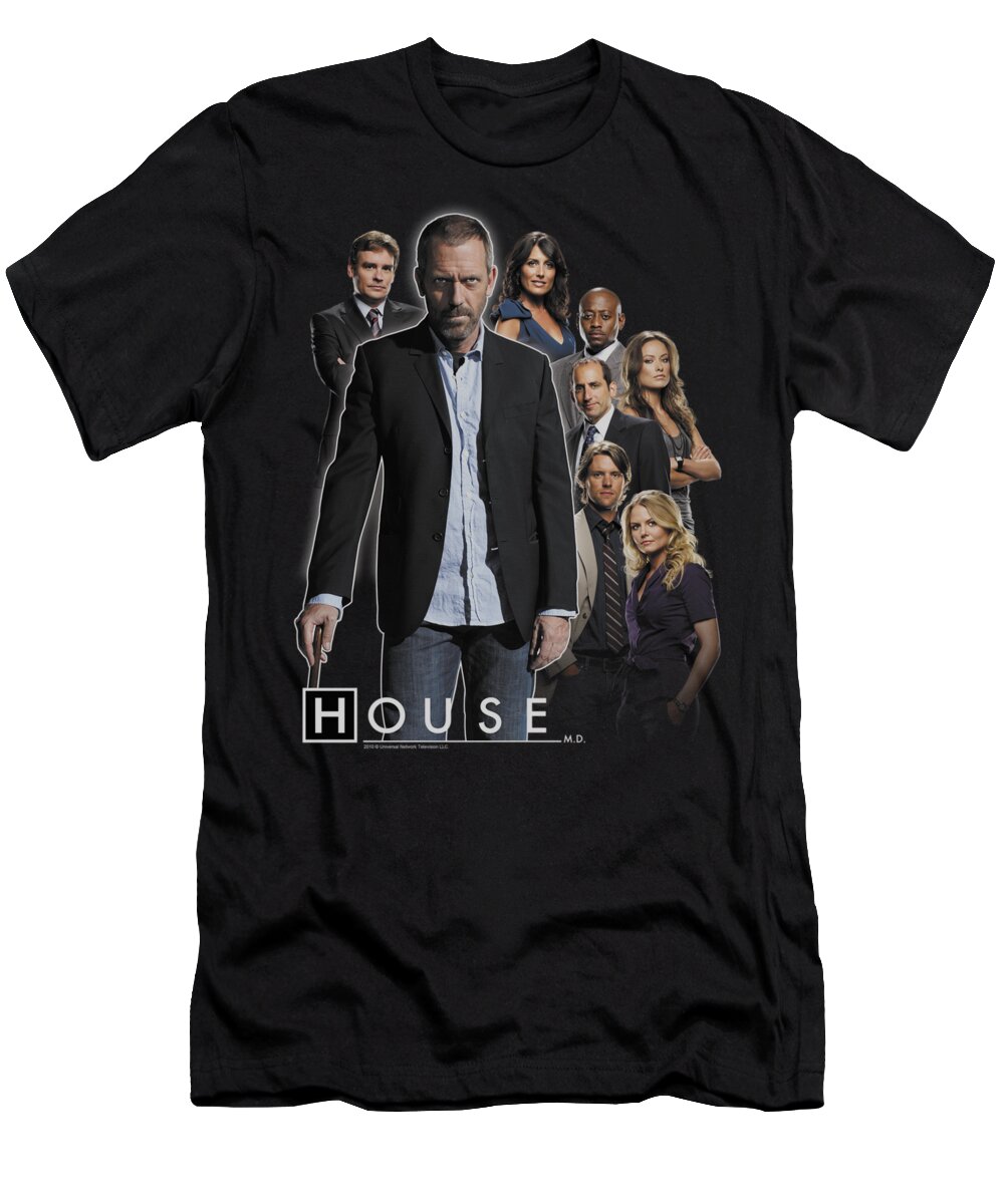 House T-Shirt featuring the digital art House - Crew by Brand A