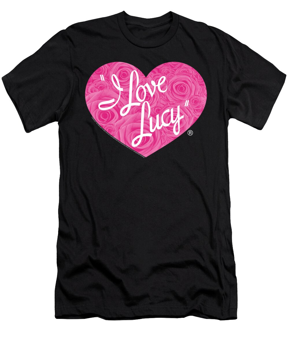  T-Shirt featuring the digital art I Love Lucy - Floral Logo by Brand A