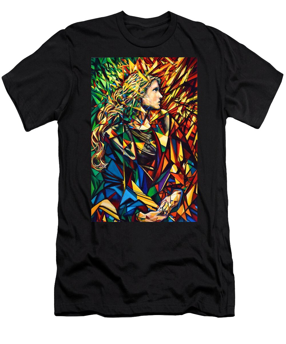 Girl T-Shirt featuring the painting I Still Dream Of You by Greg Skrtic