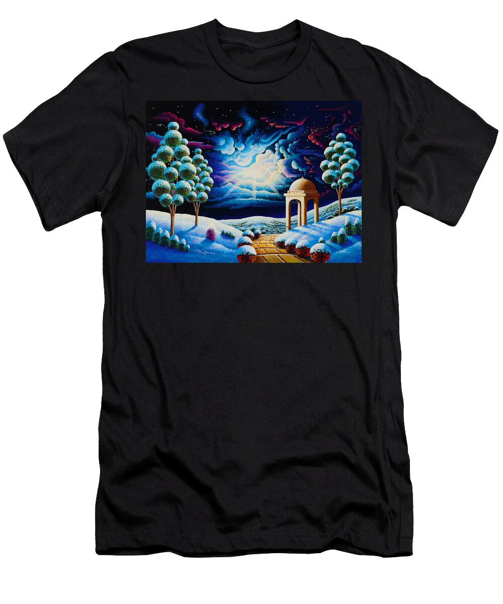 Painting T-Shirt featuring the painting Illumination 2 by MGL Meiklejohn Graphics Licensing