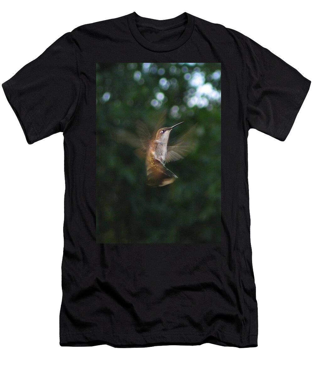 Bird T-Shirt featuring the photograph In Flight by Photographic Arts And Design Studio
