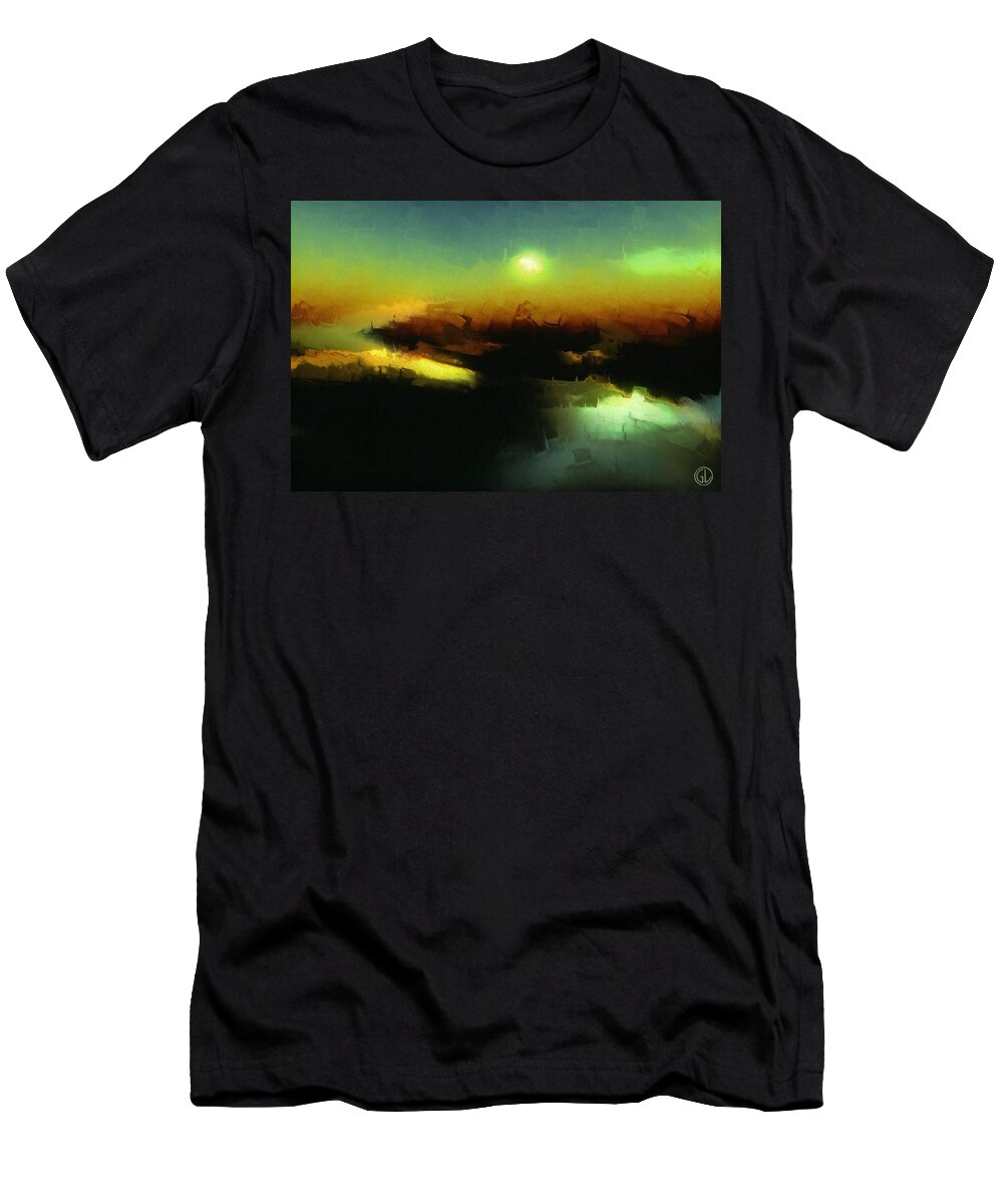 Art T-Shirt featuring the digital art In the afternoon sun by Gun Legler
